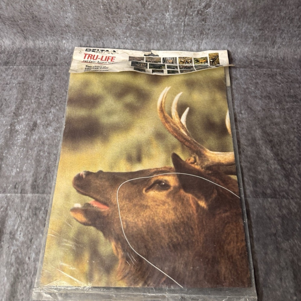 Vintage Delta Tru Life Full Color Animal Target 110 Elk